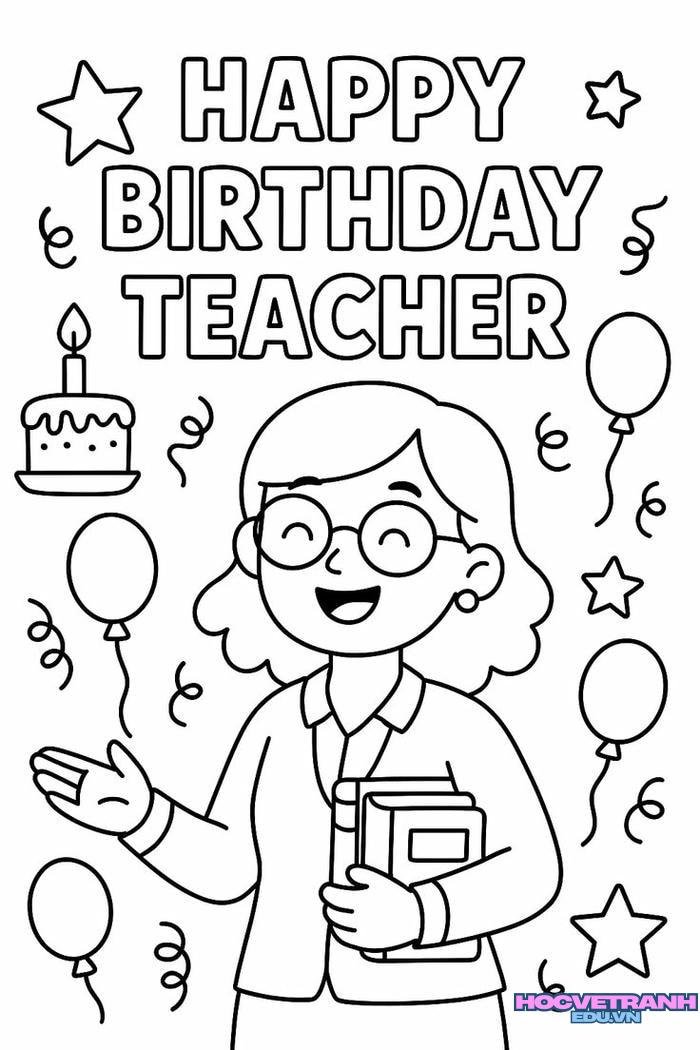 tranh tô màu 20 11 teacher day