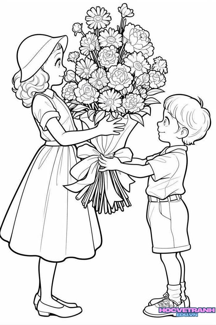 tranh tô màu 20 11 xinh đẹp