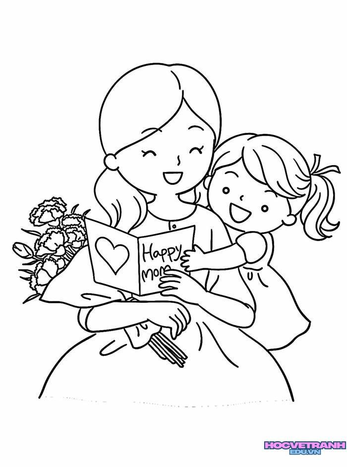 tranh tô màu 8 3 đẹp