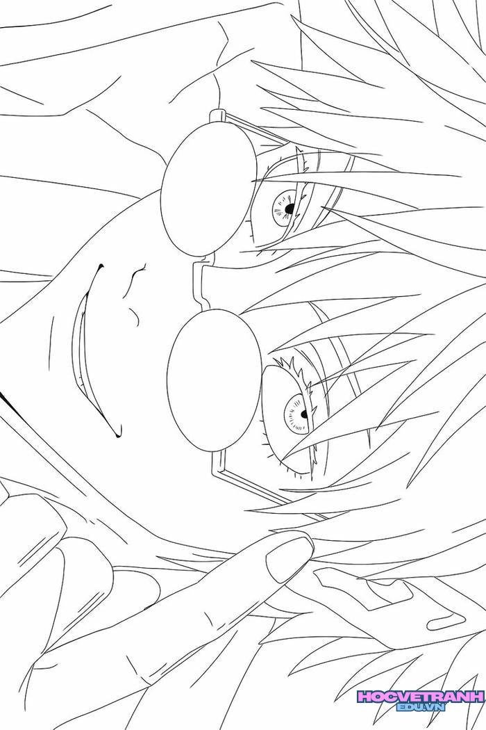 tranh tô màu anime ngầu lòi