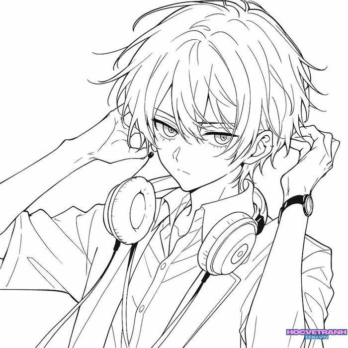 tranh tô màu anime ngầu nhất