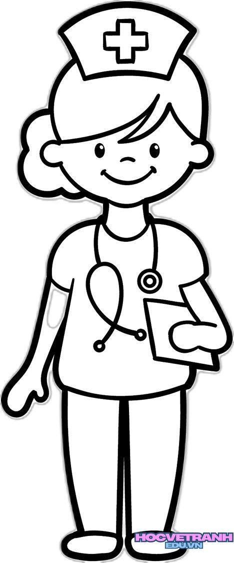 tranh tô màu bác sĩ nhí