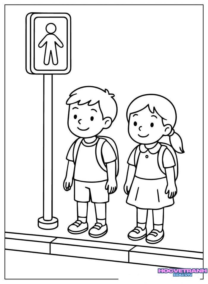 tranh tô màu bạn trai bạn gái đáng yêu