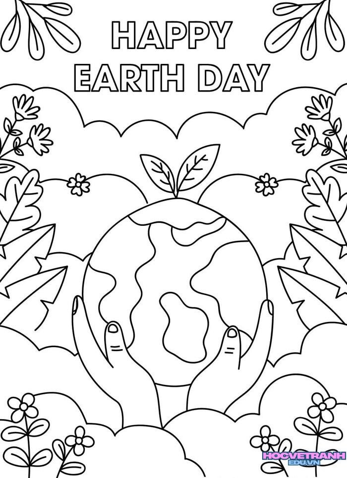 tranh tô màu bảo vệ môi trường 4k