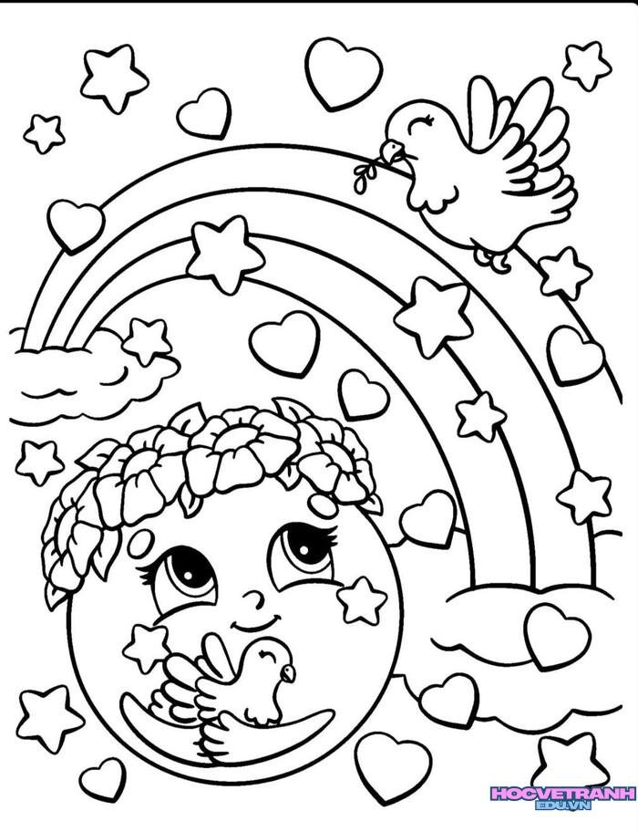 tranh tô màu bảo vệ môi trường 5k