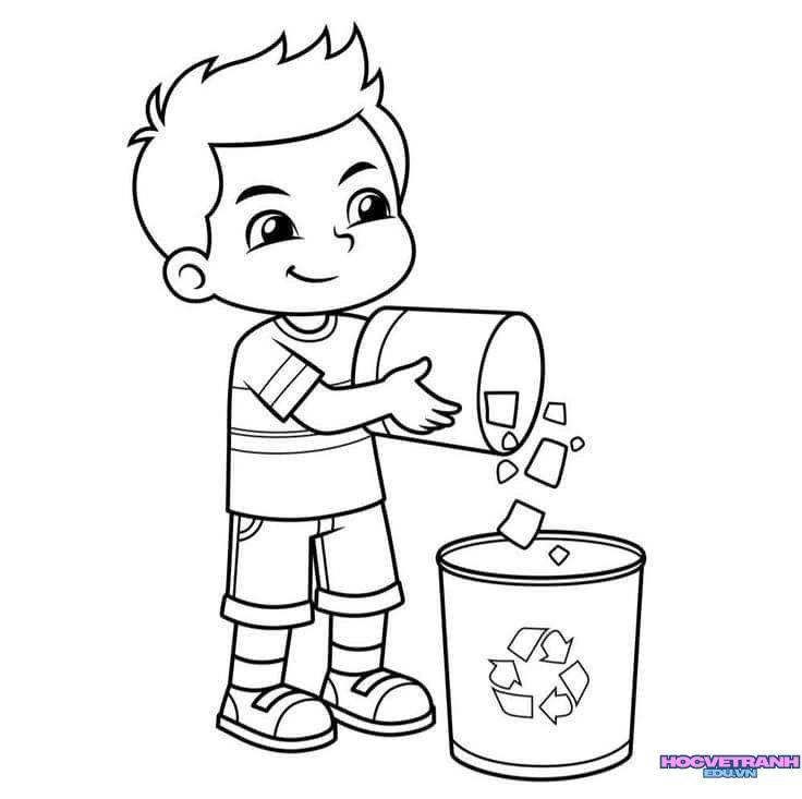 tranh tô màu bảo vệ thiên nhiên