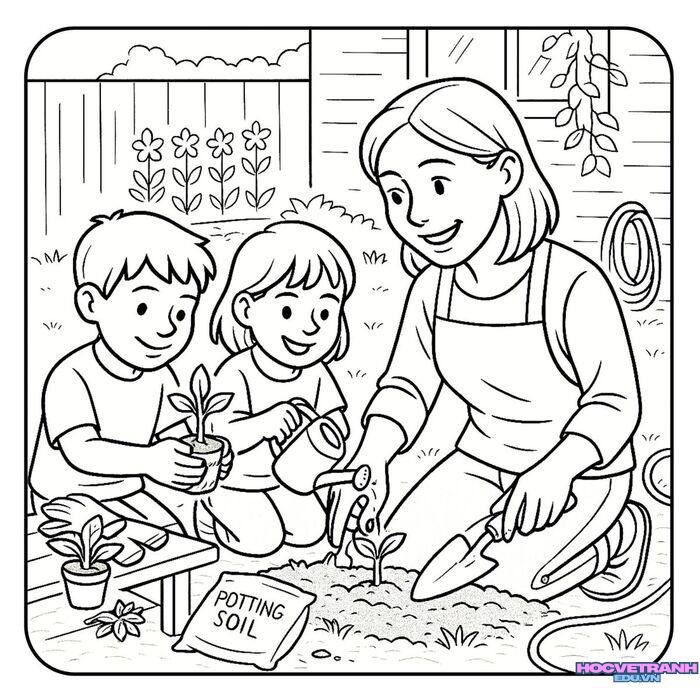 tranh tô màu bảo vệ trái đất 4d full