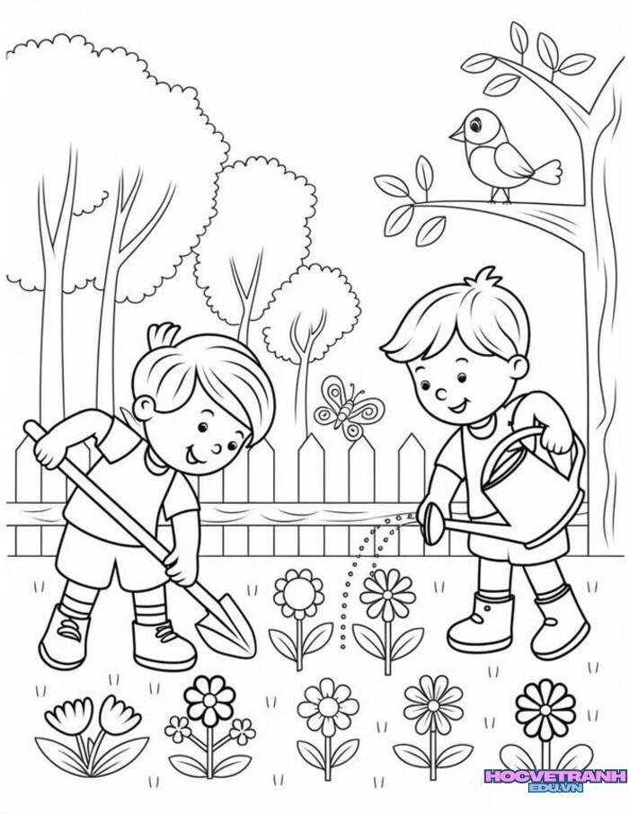 tranh tô màu bảo vệ trái đất đẹp 5d