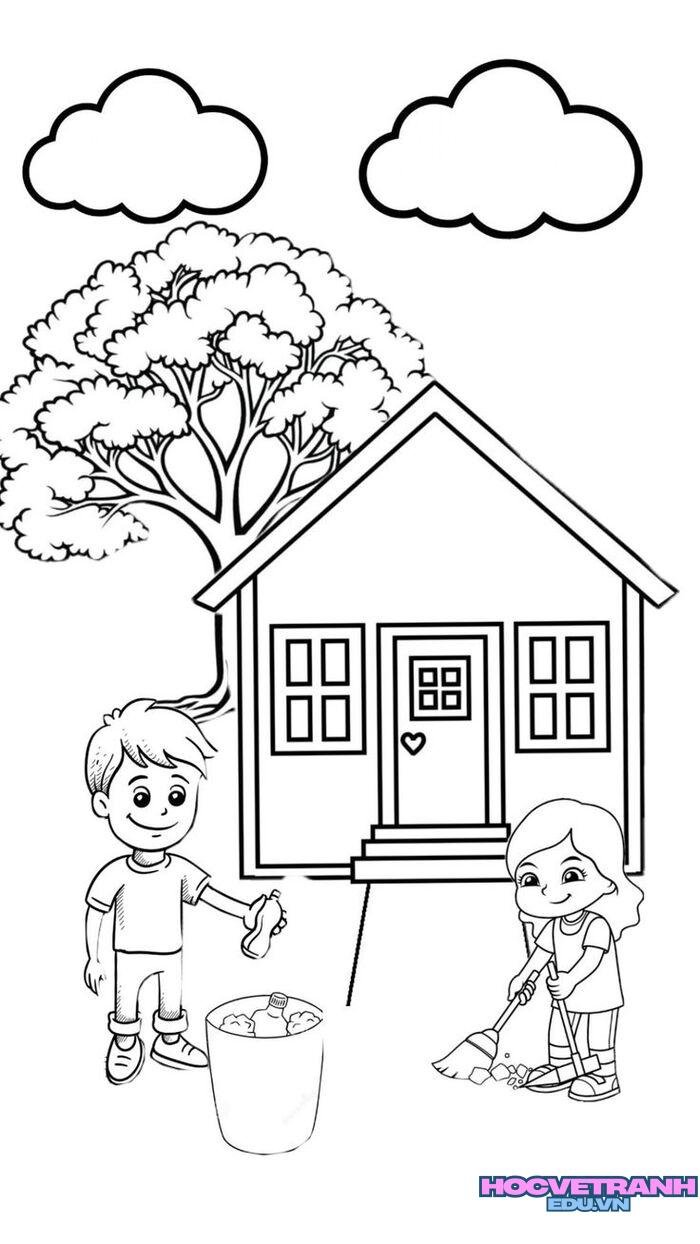 tranh tô màu bảo vệ trái đất full