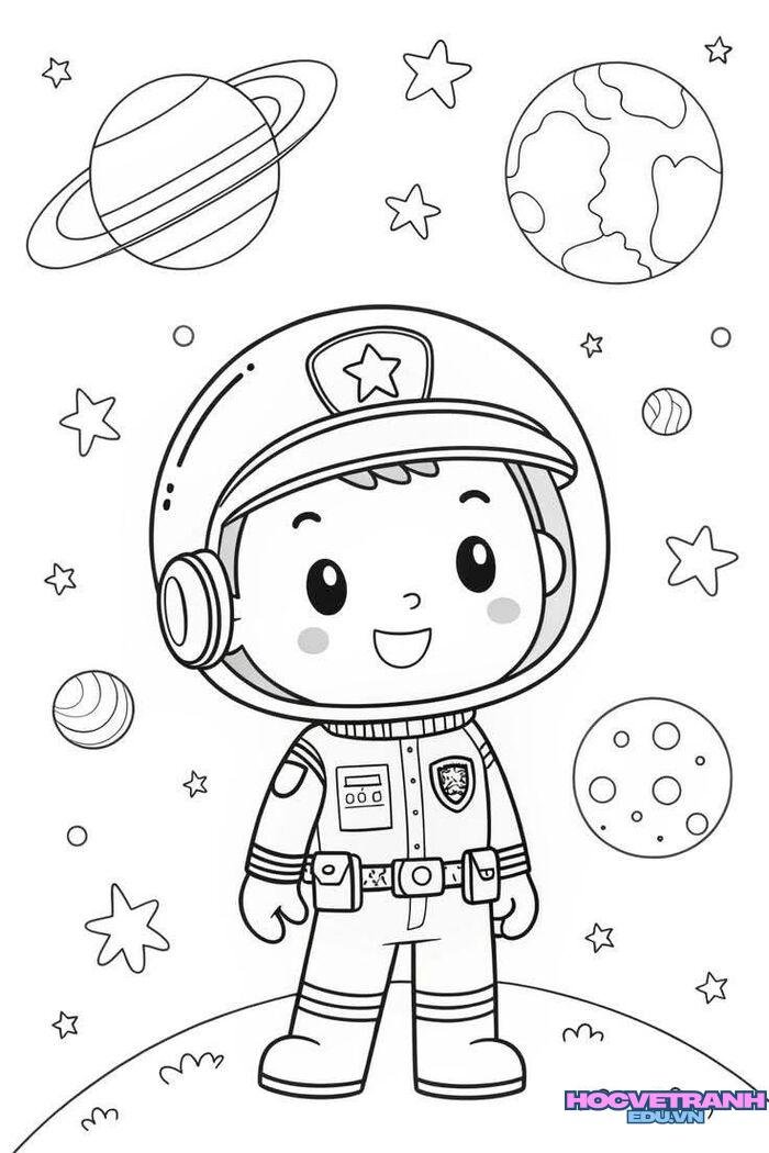 tranh tô màu bé trai 3k full