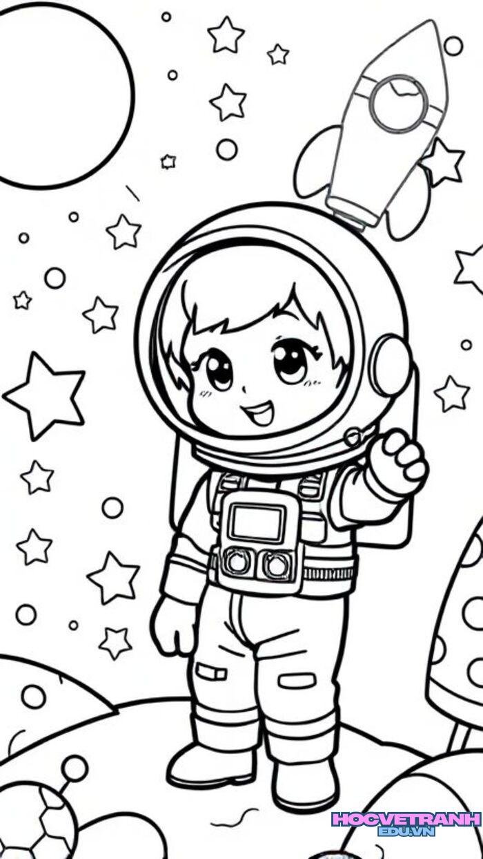 tranh tô màu bé trai 3s