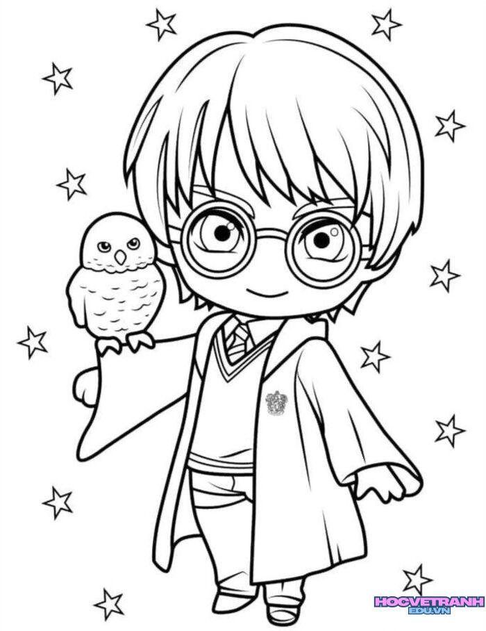 tranh tô màu bé trai