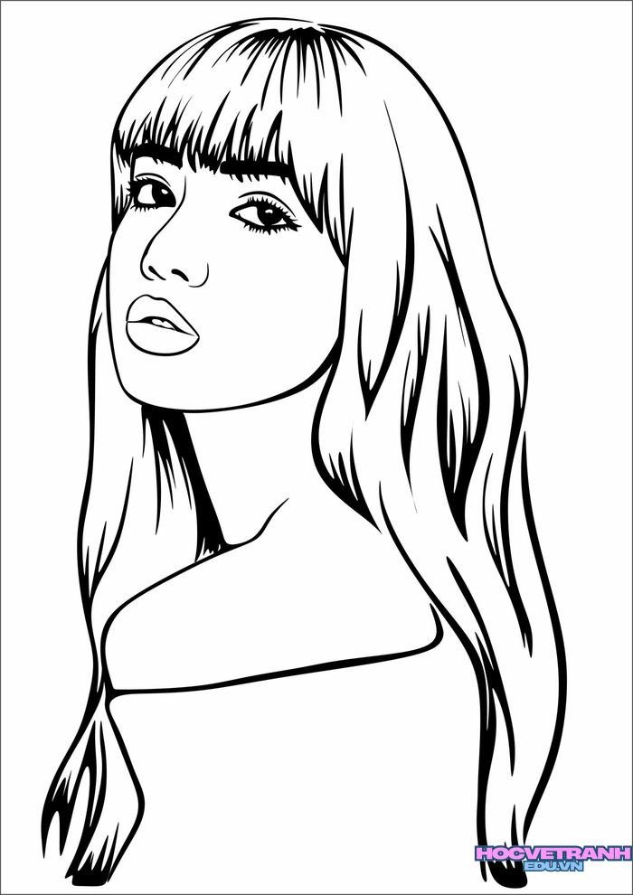 tranh tô màu blackpink 3d full