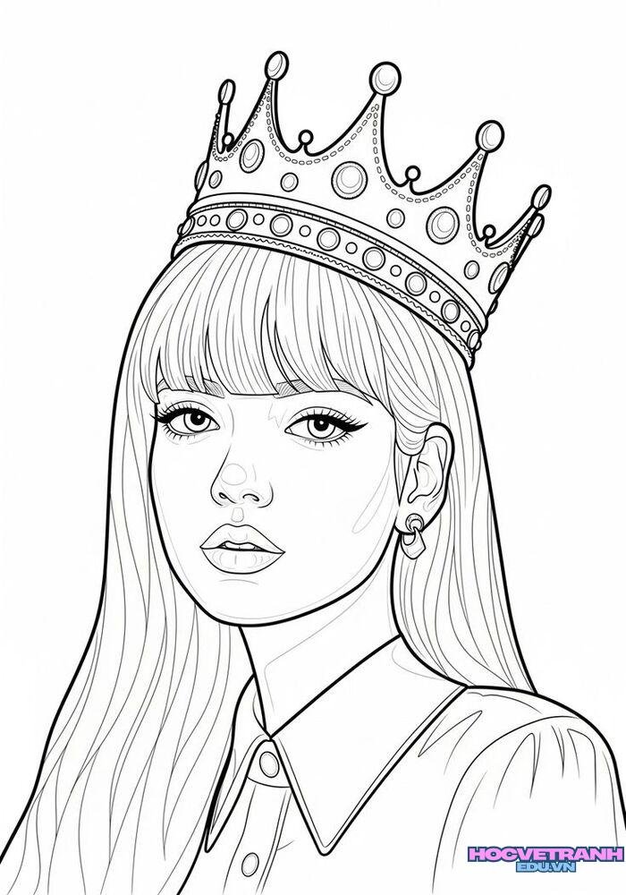 tranh tô màu blackpink 3k