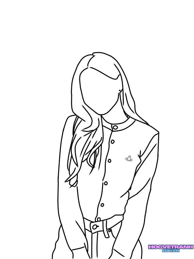 tranh tô màu blackpink cute