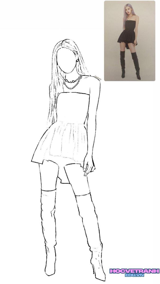 tranh tô màu blackpink hot