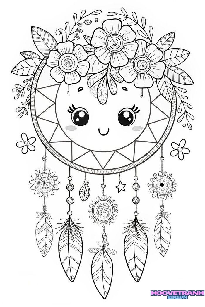 tranh tô màu bông hoa 4k full