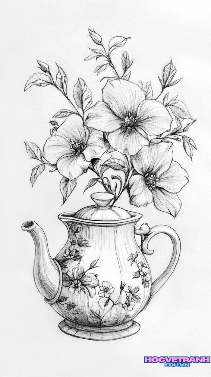 tranh tô màu bông hoa đẹp full