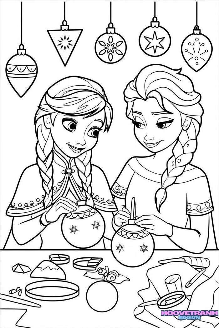 tranh tô màu búp bê 5k full