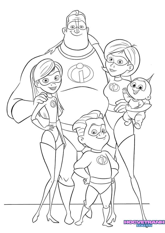 tranh tô màu búp bê giấy 3k