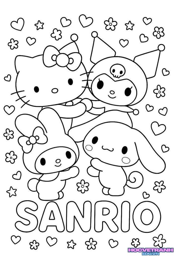 tranh tô màu búp bê giấy 4k full