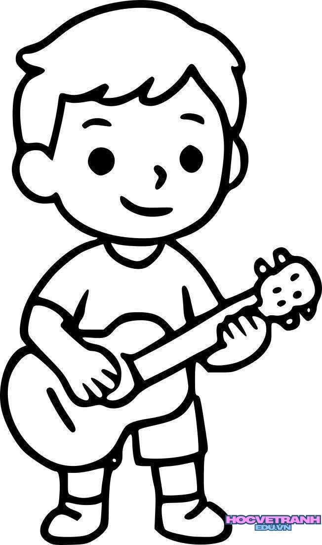 tranh tô màu búp bê giấy dễ