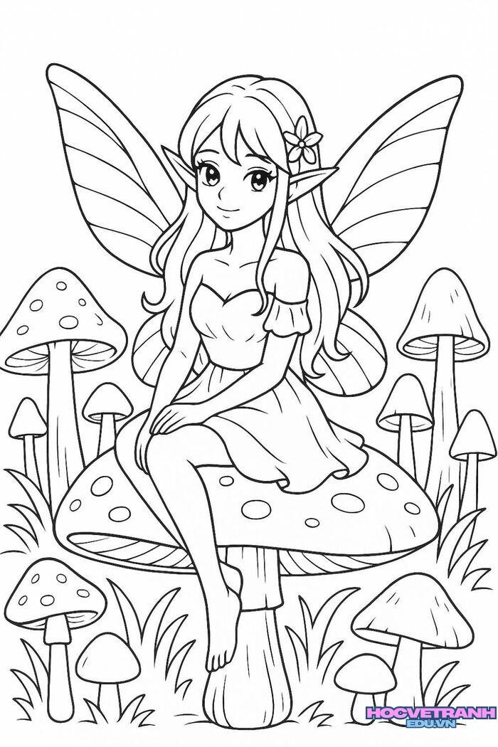 tranh tô màu búp bê giấy đẹp 3k