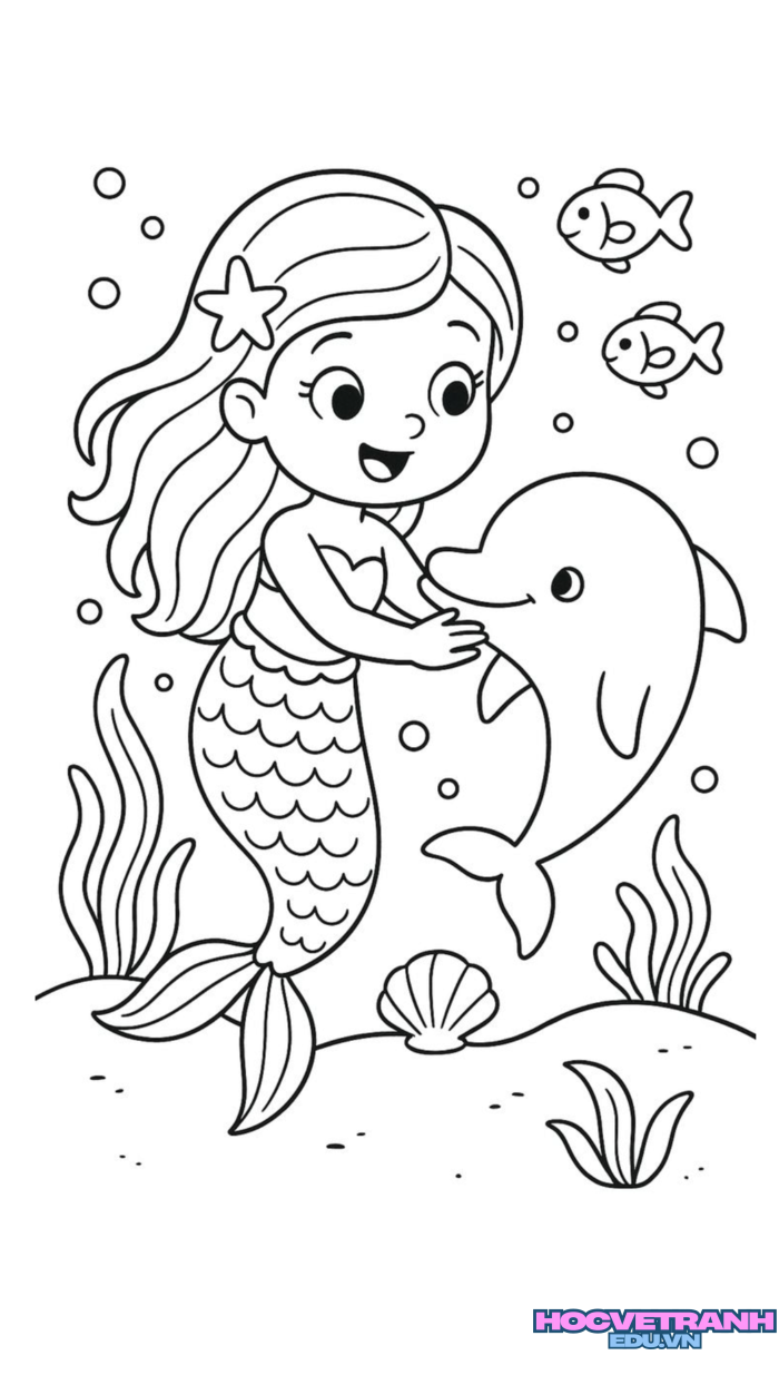 tranh tô màu búp bê giấy đẹp 5d