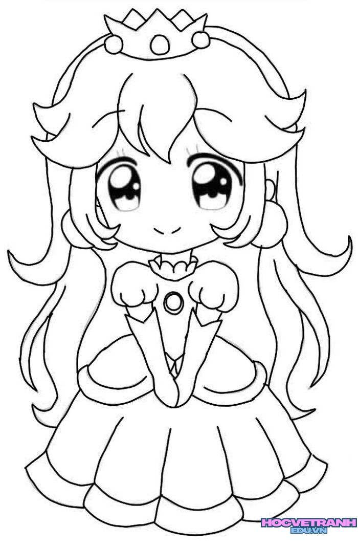 tranh tô màu búp bê giấy full