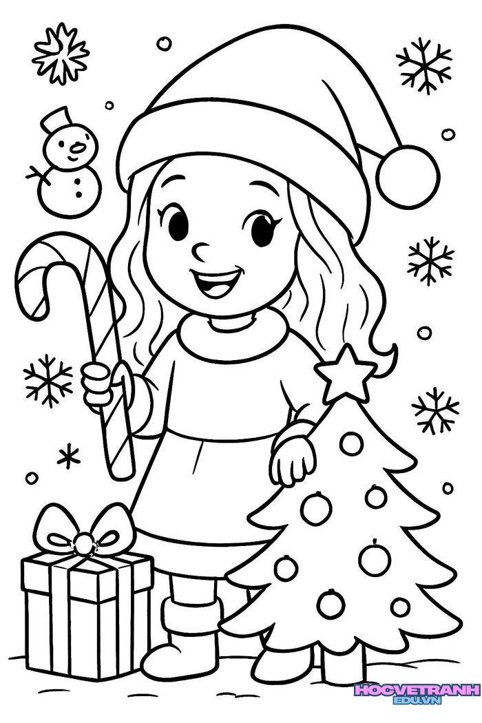 tranh tô màu búp bê