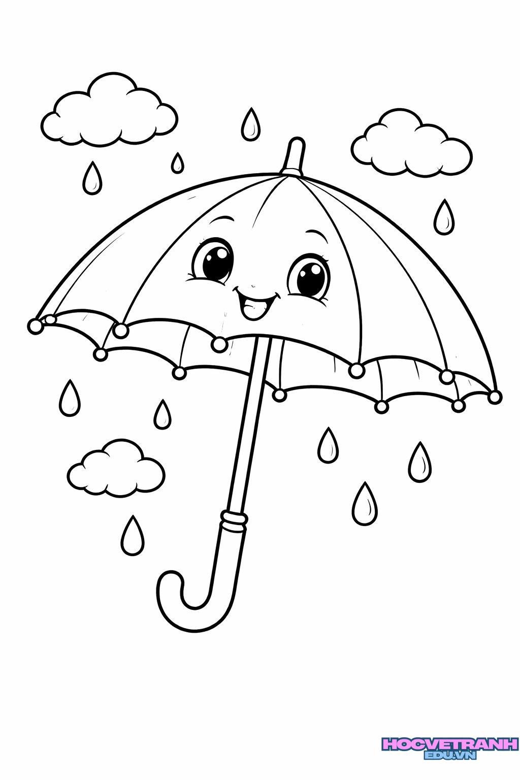 tranh tô màu các mùa dễ