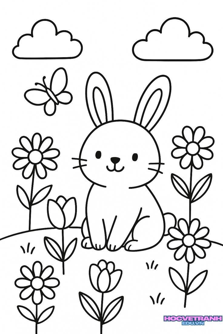 tranh tô màu các mùa đơn