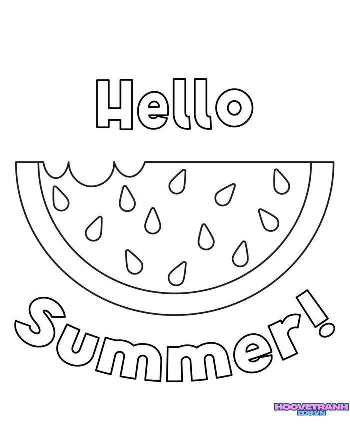 tranh tô màu các mùa trong năm cực cute