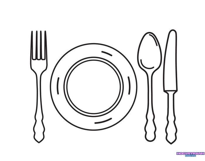 tranh tô màu cái đĩa cực đẹp
