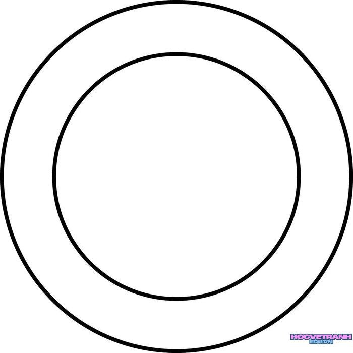 tranh tô màu cái đĩa đẹp nhất