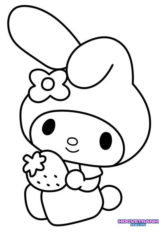 tranh tô màu chibi cute