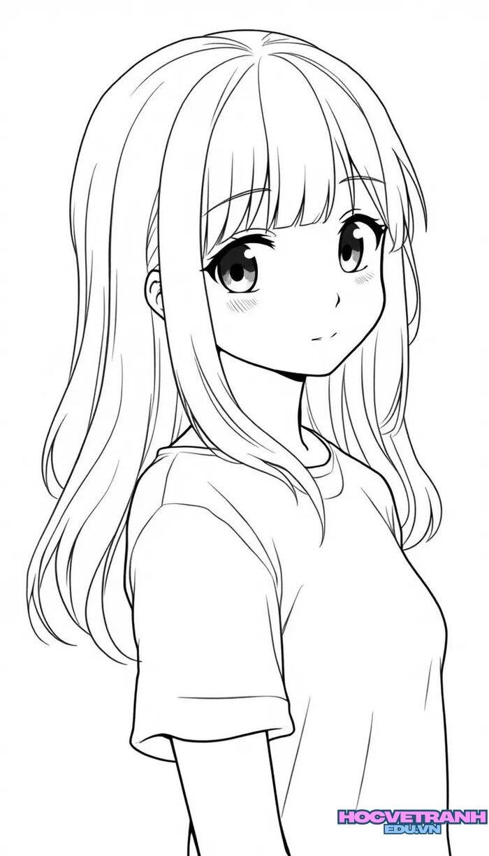 tranh tô màu chibi cute nhất