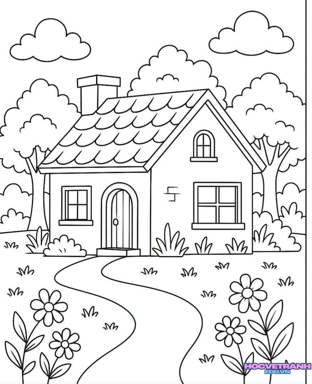 tranh tô màu cho bé