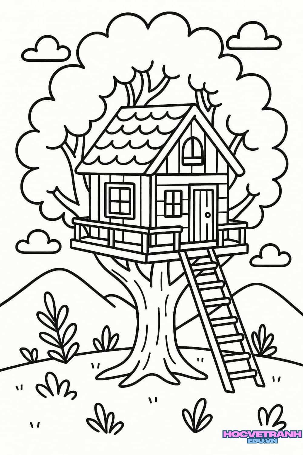 tranh tô màu cho bé dễ