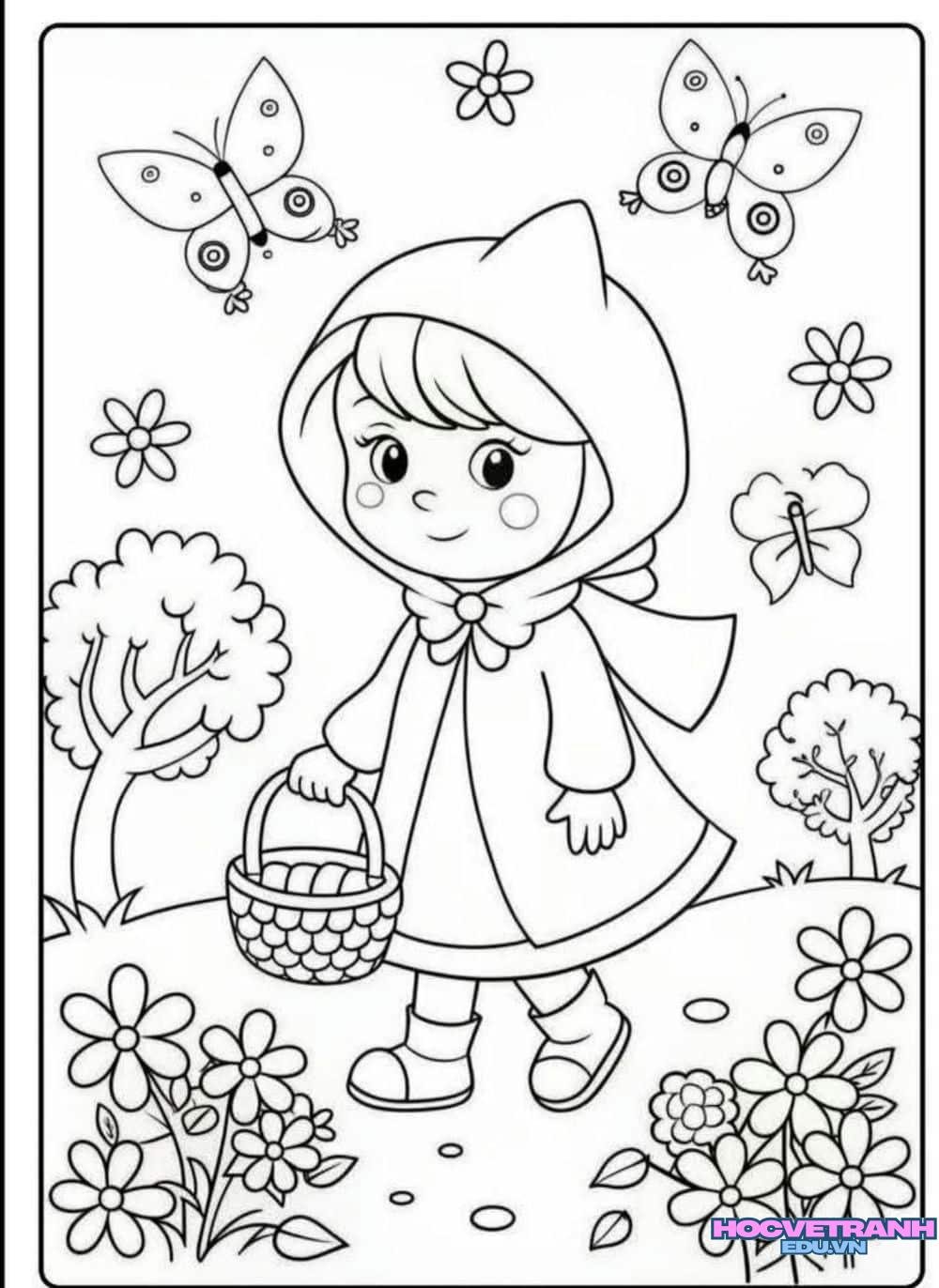 tranh tô màu cho bé đẹp
