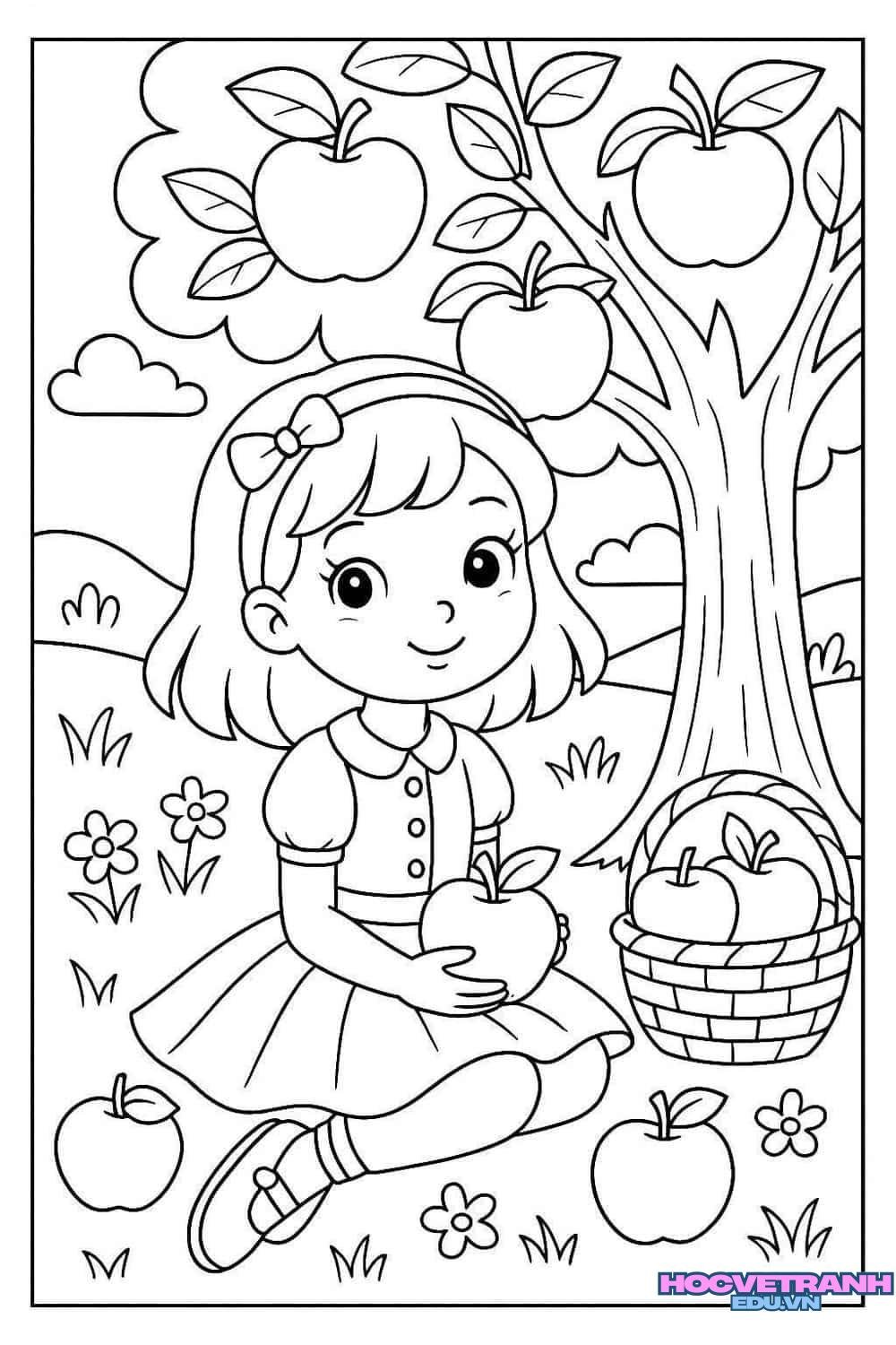 tranh tô màu cho bé trai