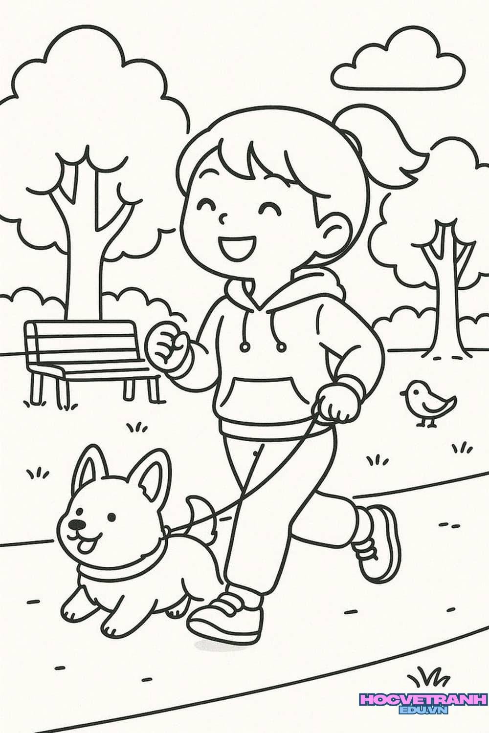 tranh tô màu cho bé yêu