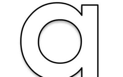 tranh tô màu chữ cái a