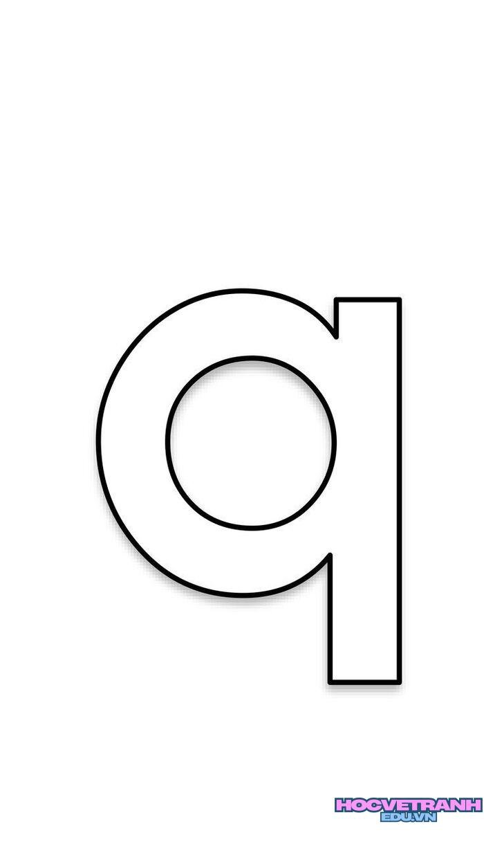 tranh tô màu chữ cái q