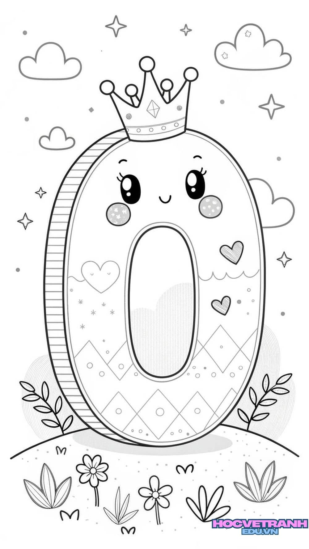 tranh tô màu chữ cái tập viết