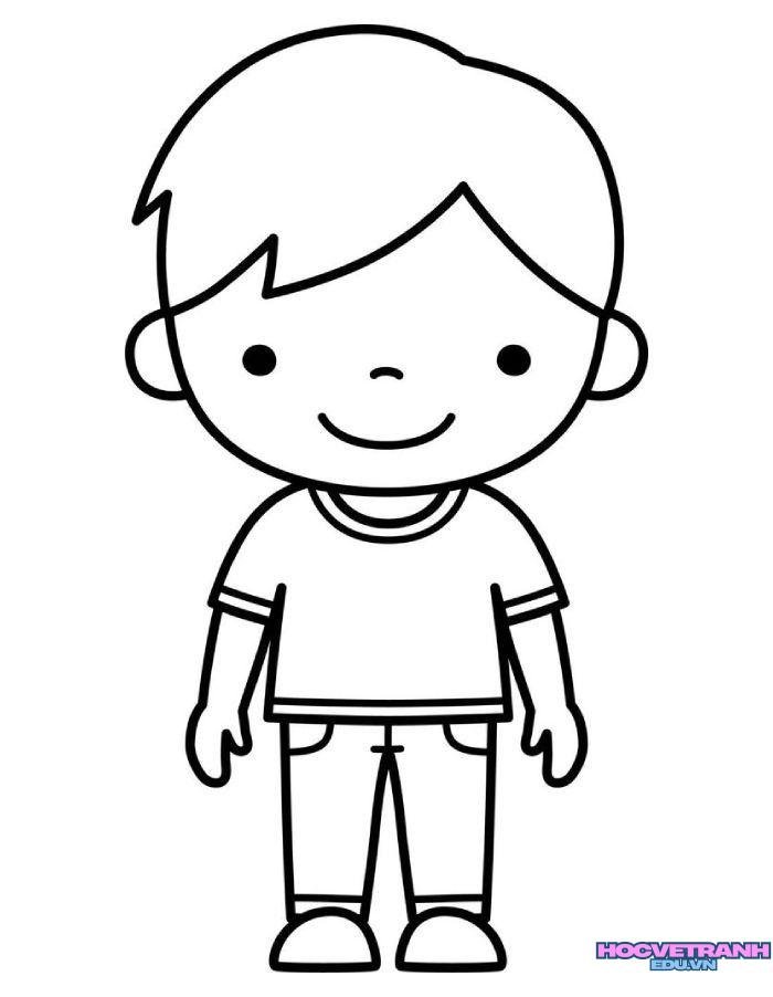 tranh tô màu chủ đề bản thân chơi