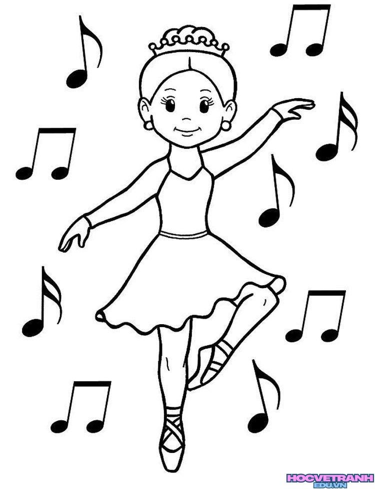 tranh tô màu chủ đề nghề ca sĩ