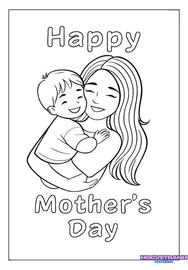 tranh tô màu đẹp ngày 8 3