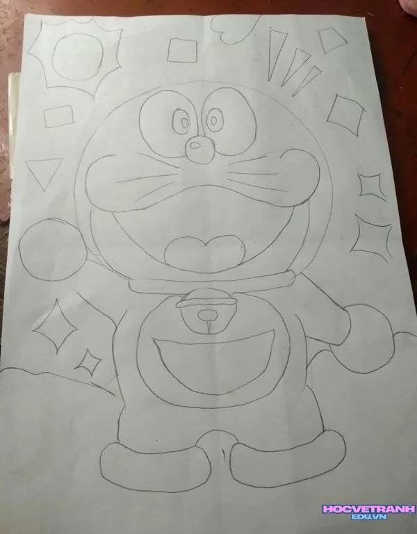 tranh tô màu doremon