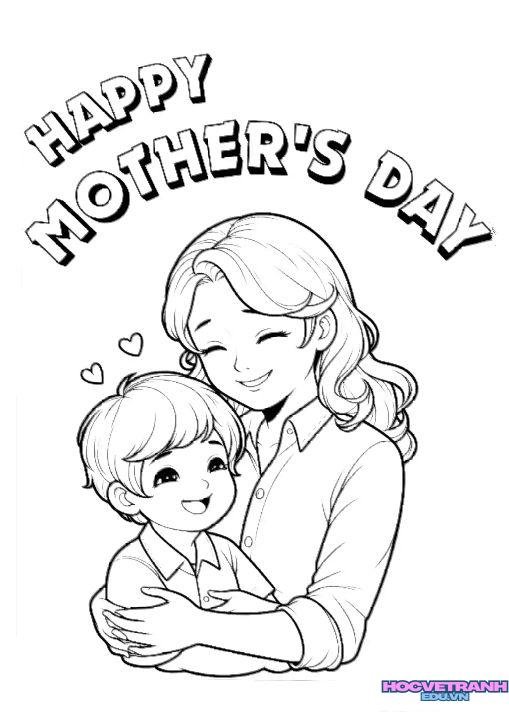 tranh tô màu ngày 8 3